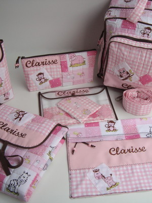 Kit bebê 45, maternidade, infantil, viagem, personalizada