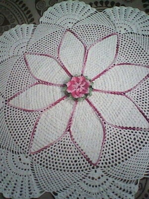 Tapete redondo flor