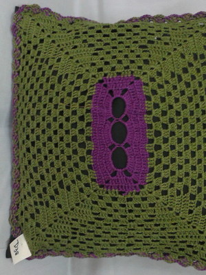 Capa de almofada em croche