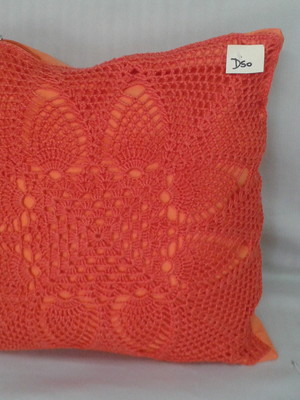 Capa de almofada em croche