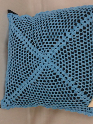 Capa de almofada em croche