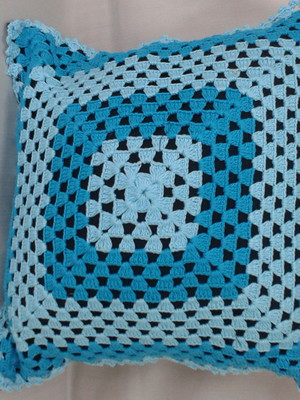 Capa de almofada em croche