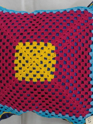 Capa de almofada em croche