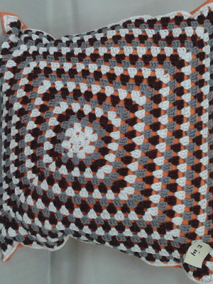 Capa de almofada em croche