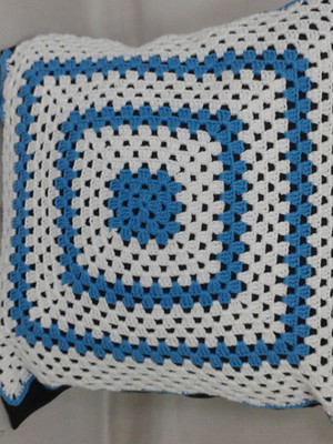 Capa de almofada em croche