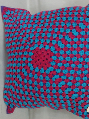 Capa de almofada em croche