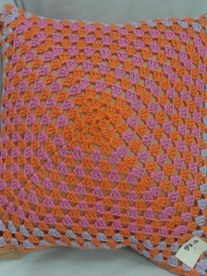 Capa de almofada em croche