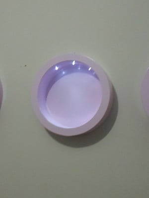 Tres nichos g lilas com led