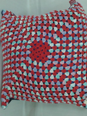 Capa de almofada em croche