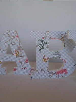 Baby-letras decorativas 3d