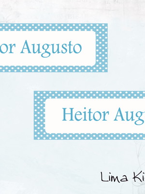 Mini etiquetas para lápis