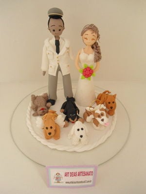 Topo de bolo casamento