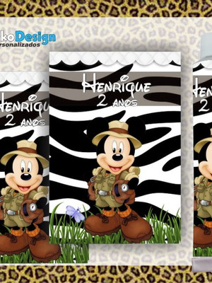 Rótulo para bisnaga de brigadeiro mickey
