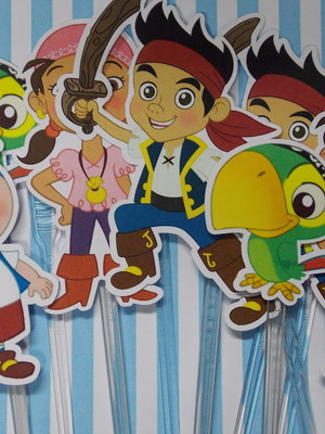 Topper jake e os piratas [kit com 40]
