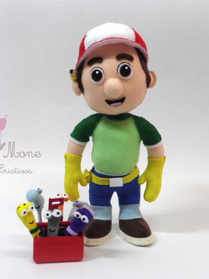 Manny mãos à obra de feltro