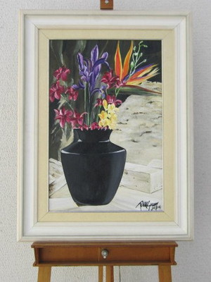 Quadro pintado com temas figurativos