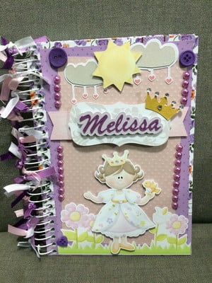 Caderno personalizado em scrap