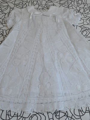 Vestido todo renda renascença longo