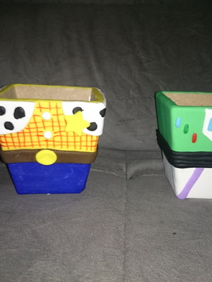Cachepós do toy story