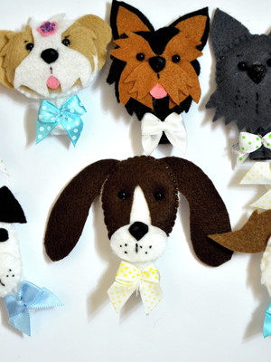 Cachorrinhos ponteiras de lápis
