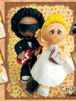 Noivinhos em eva, personalizado!