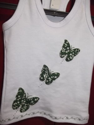 Camisetas em patch aplique borboletas 3
