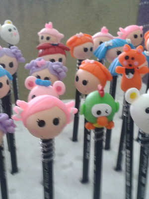 Ponteiras de lápis - lalaloopsy