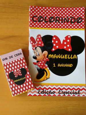 Kit colorir minnie