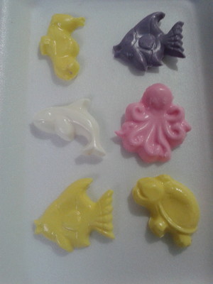 50 sabonetes bichinhos do mar