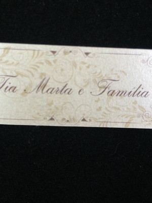 Tag nome convidado casamento