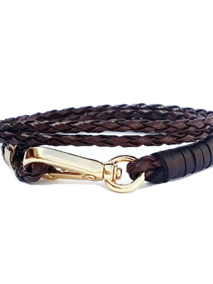 Pulseira complement marrom café