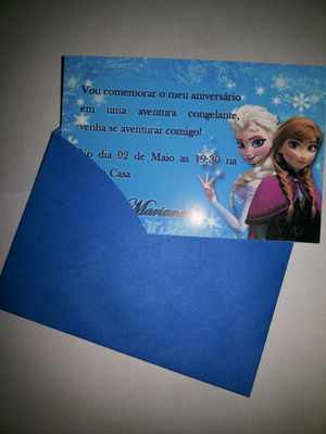 Convite com envelope
