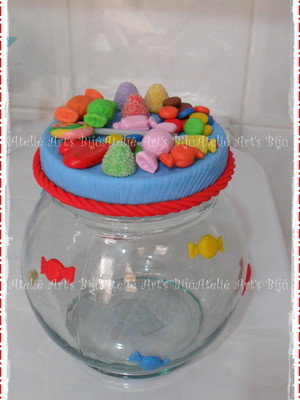 Baleiro decoração em biscuit