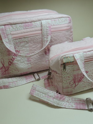 Jogo 2 bolsas maternidade g e p