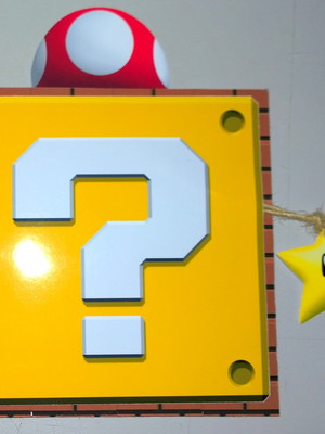 Convite super mario com envelope