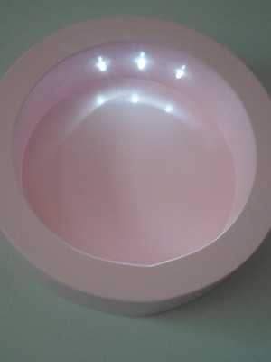 Nicho rosa bebê g com led