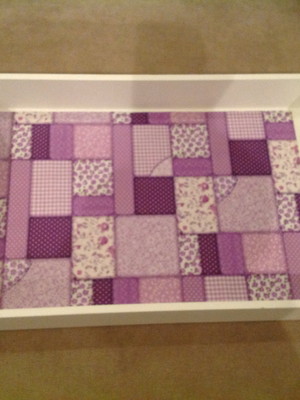 Bandeja em mdf decorada