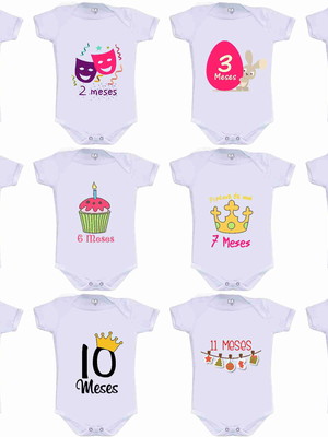 Kit mêsversário variado menina