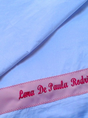 Lençol com elástico para berço, bordado, bebê, quarto