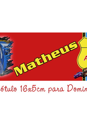 Rótulo dominó diversos tema