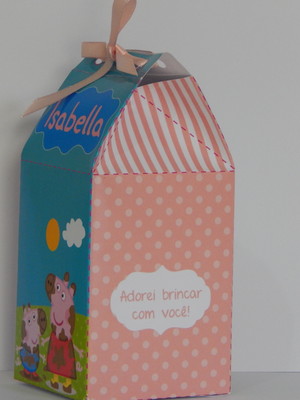 Caixa milk família peppa pig