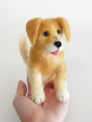 Cachorro - miniatura feltrada