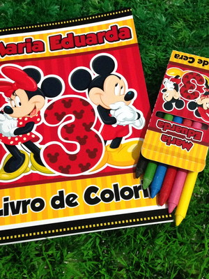 Kit de colorir mickey e minnie