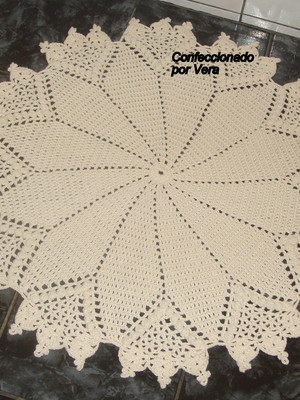 Tapete de barbante redondo