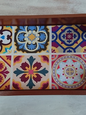 Bandeja mdf retangular pequena