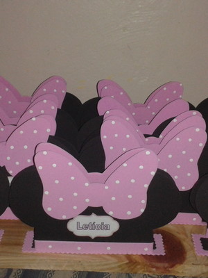 Porta guardanapo minnie rosa