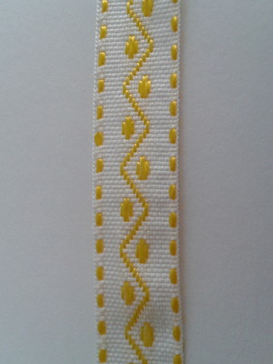 5 metros de galão decorativo amarelo