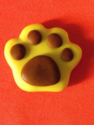 Patinhas aplique em biscuit