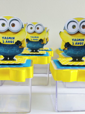Caixa acrílica - minions
