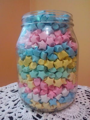 Estrelas de origami/sorte